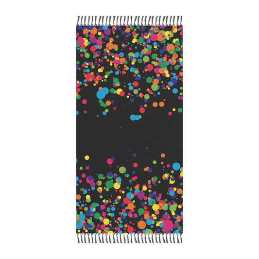 Colorful Boho Beach Towel - Vibrant Dot Design for Summer Fun