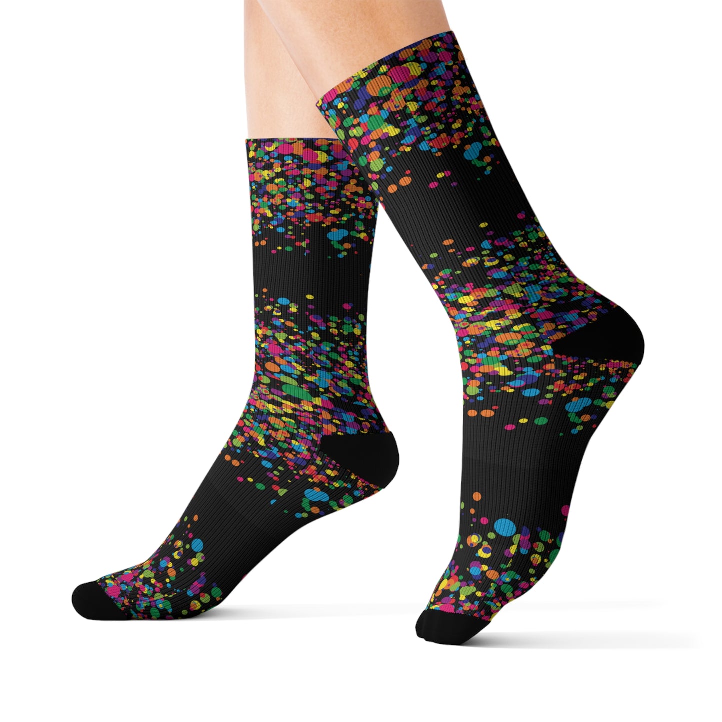 Vibrant Colorful Pattern Socks - Fun, Stylish, and Perfect for Everyday Wear