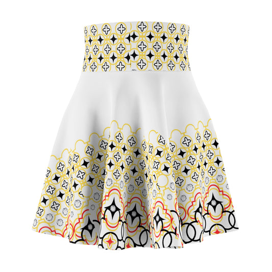 Bohemian Women's Skater Skirt - Colorful Patterned Fashion